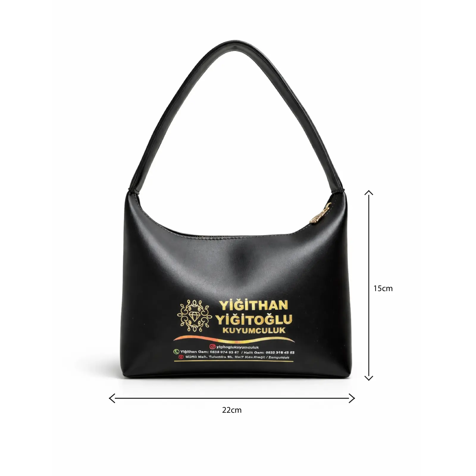 Küçük Boy Salaş El & Omuz Çantası - Kuyumcu Çantaları görsel 3